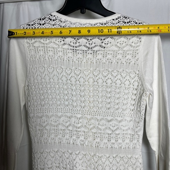 Anthropologie by Beth‎ Bowley white cardigan - Picture 6 of 9